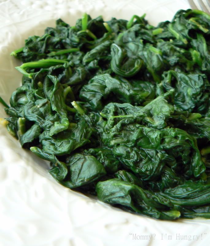 MIH Recipe Blog: Cooked Spinach